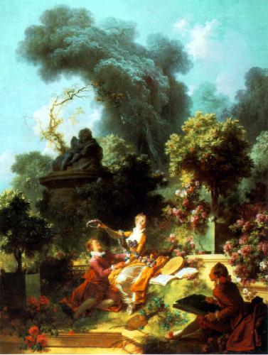 Jean-Honore Fragonard The Lover Crowned oil painting image